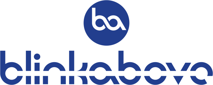blink above logo